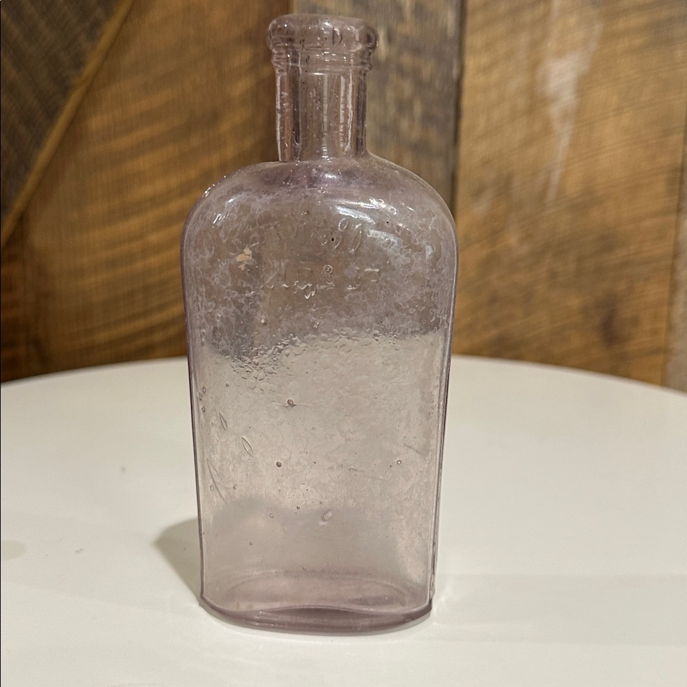 Vintage Antique Purple Medicine Liquor Glass Bottles~Warranted Flask - Picture 15 of 15